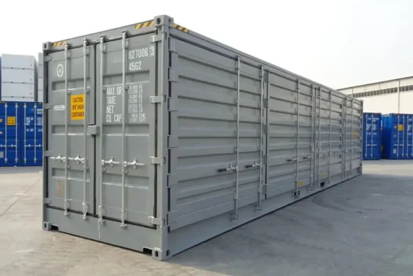 Conteneur maritime HC de 40 pieds avec portes latérales