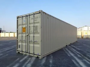 Conteneur maritime à cube haut de 40 pieds (RAL 6102)