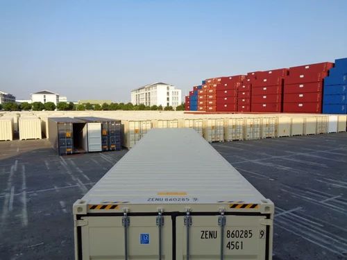 Conteneur maritime à cube haut de 40 pieds (RAL 6102)