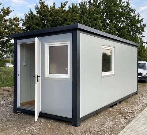 Conteneur de bureau 6,00 X 2,40 avec WC, douche et cuisine (Réf : 2390)